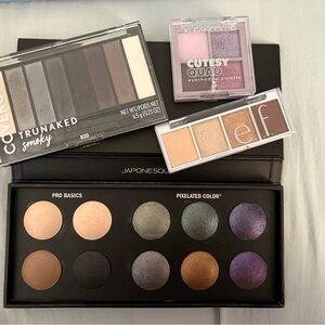 Four eyeshadow palettes
